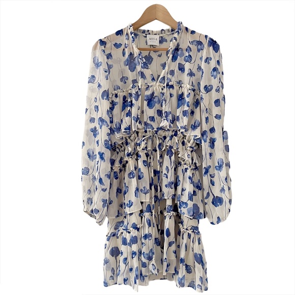 Misa Georgina Ruffled Floral Mini Dress - Picture 4 of 10